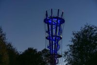 Eine Augenweide: Der beleuchtete Schönbuchturm.