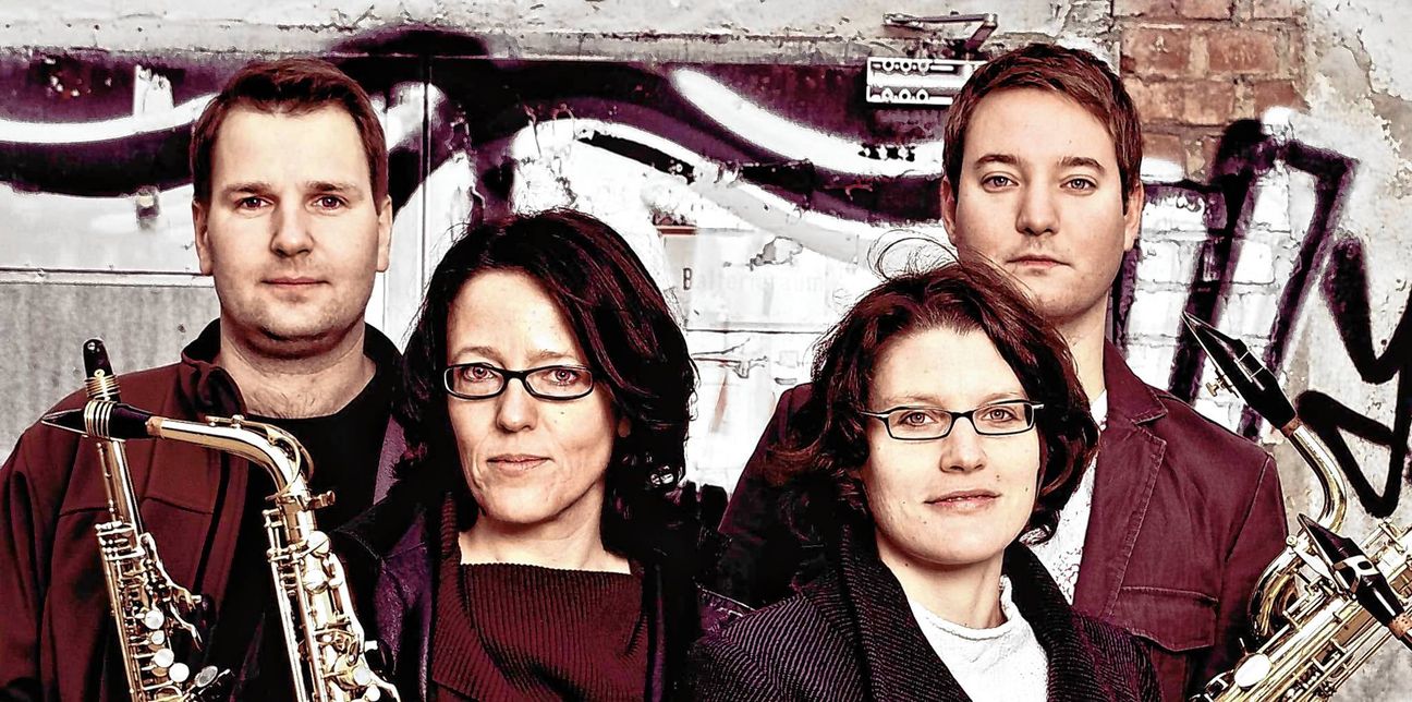 Das Ardey-Saxophonquartett musiziert am 6. Juli im Dätzinger Schlosshof.