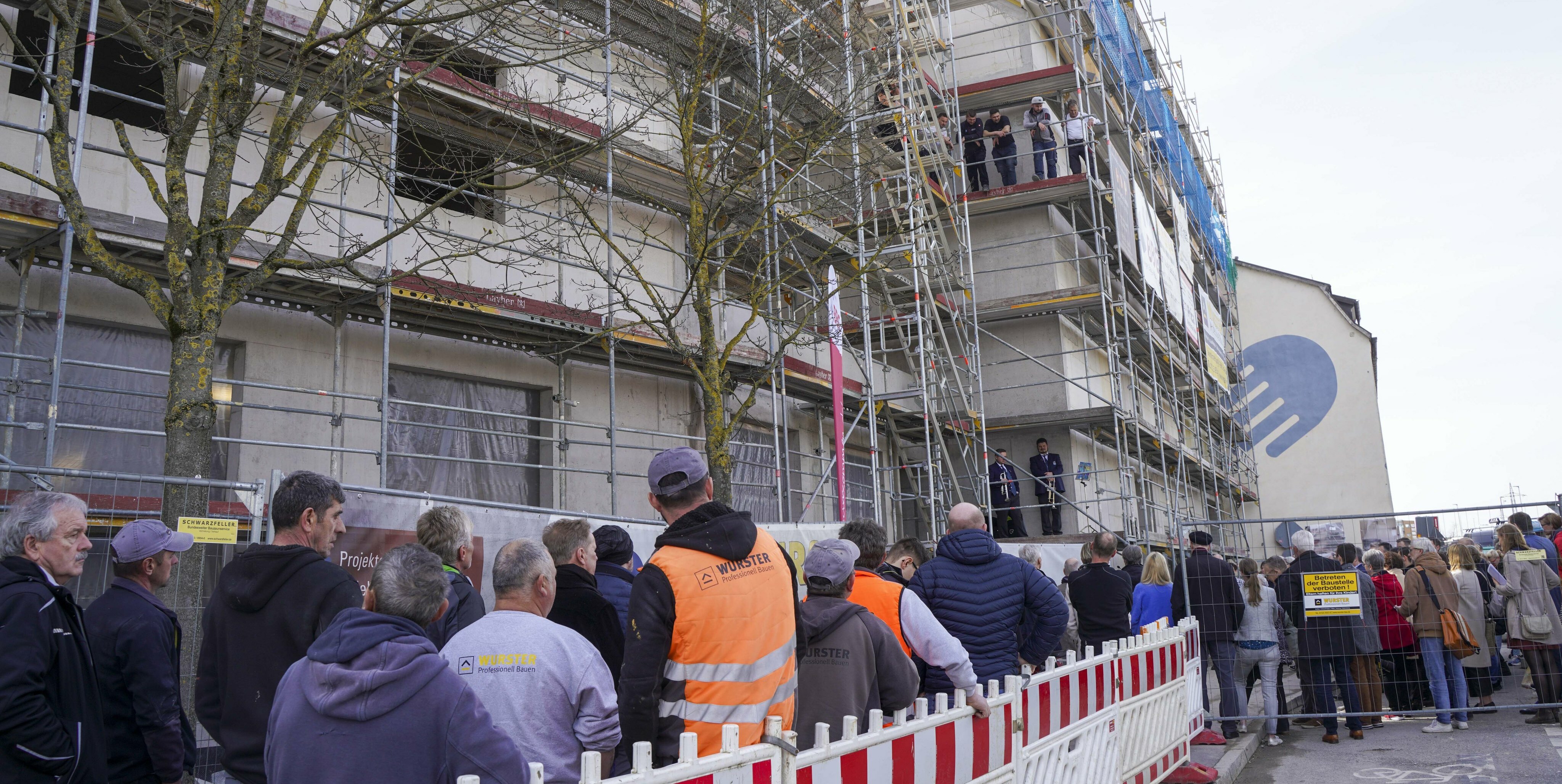 Das Richtfest für das Hospiz in Böblingen an der Talstraße Ecke Karlstraße.