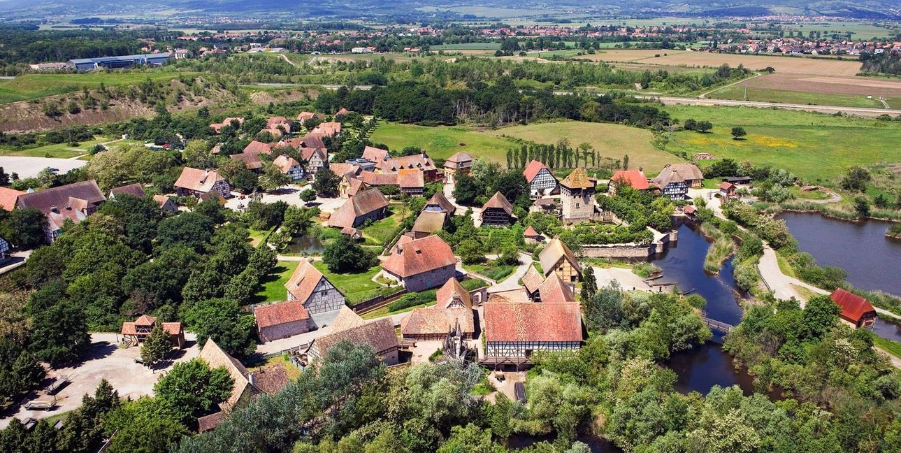 Der Blick von oben zeigt die Idylle von damals.