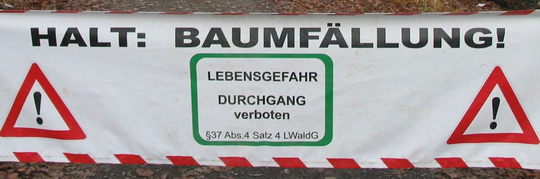 Der Hinweis ist eindeutig: Lebensgefahr.
