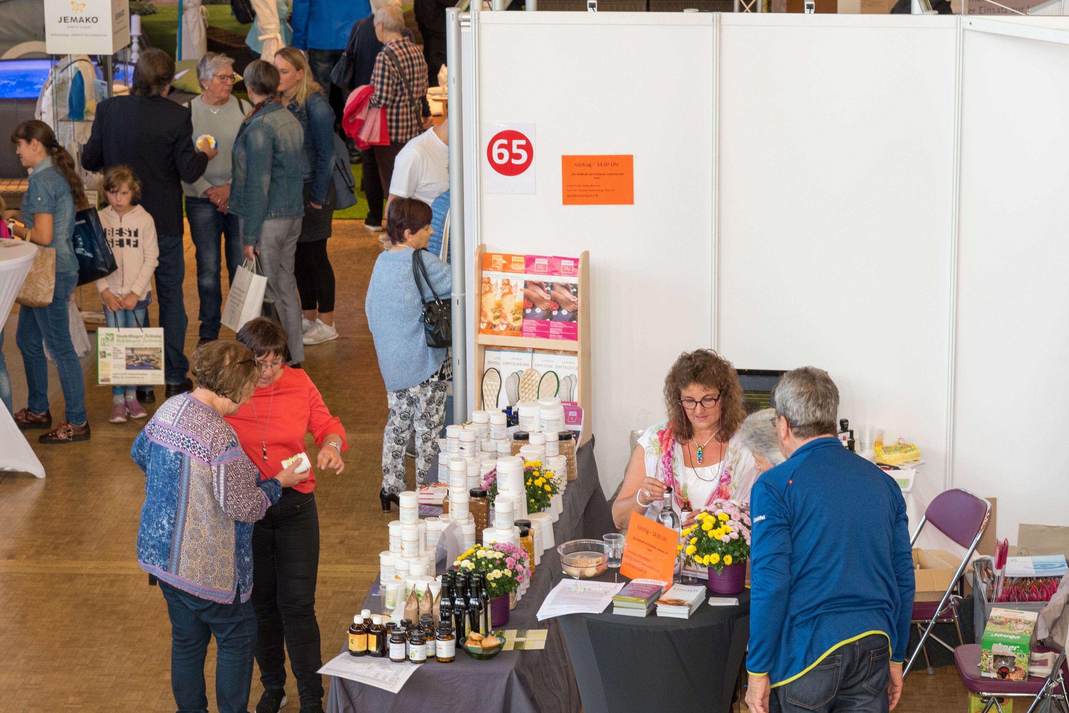 Viel los in der Stadthalle: An beiden Tagen war die „Fühl dich wohl“-Messe sehr gut besucht.