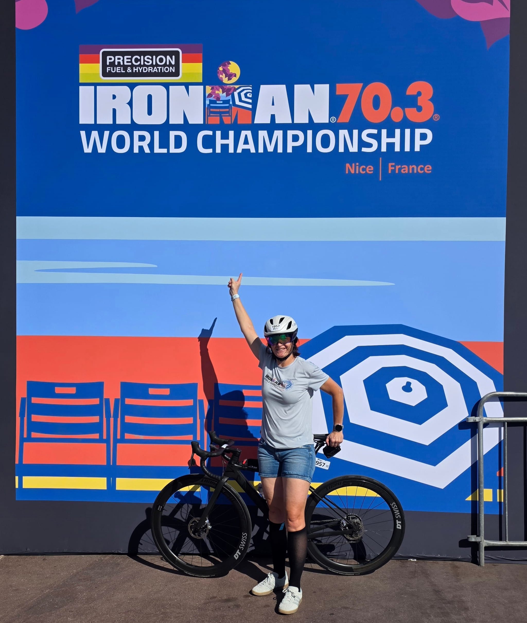 Daniela Toscano war bei der Ironman-70.3-WM in Nizza nach über sieben Stunden endlich im Ziel.