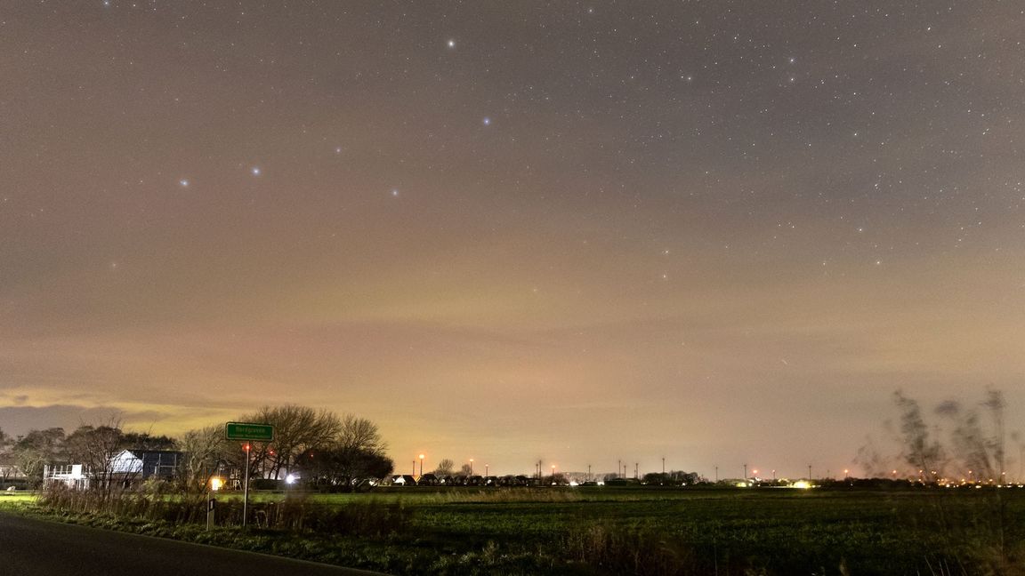 Polarlichter über Büsum, Schleswig-Holstein