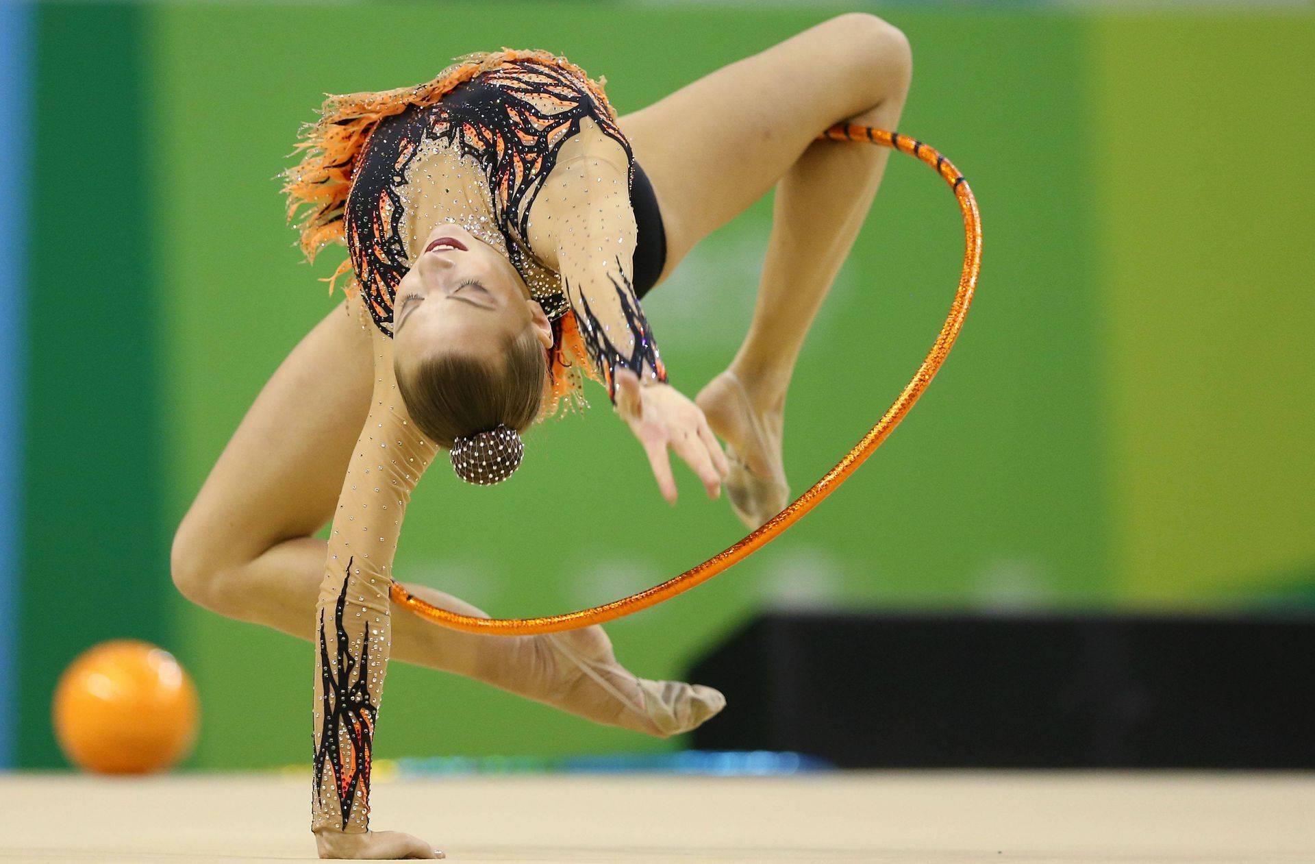 Die heute 28-Jährige   zählt zu den besten Athletinnen ihrer Generation in der Rhythmischen Sportgymnastik.