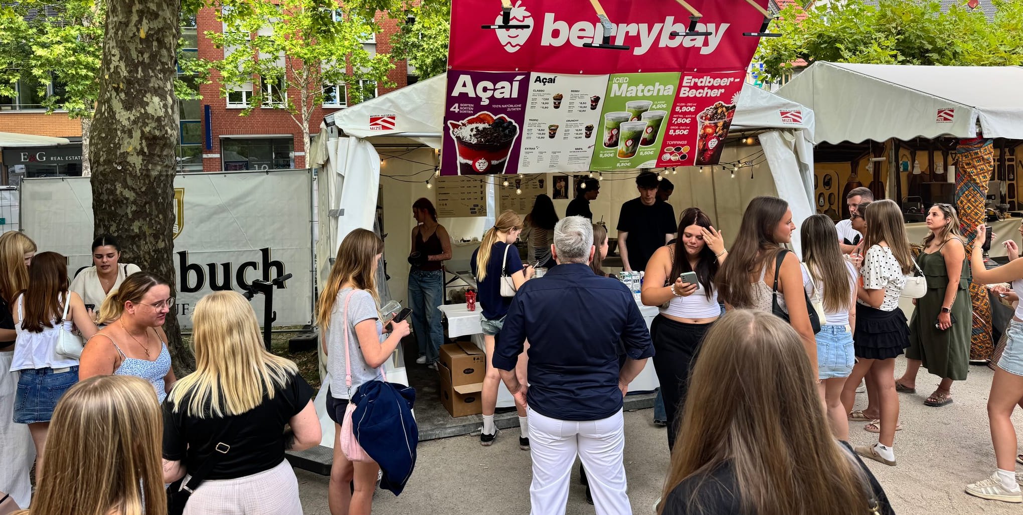 Vor allem viele junge Gäste ließen sich die Kreationen von Berry Bay schmecken