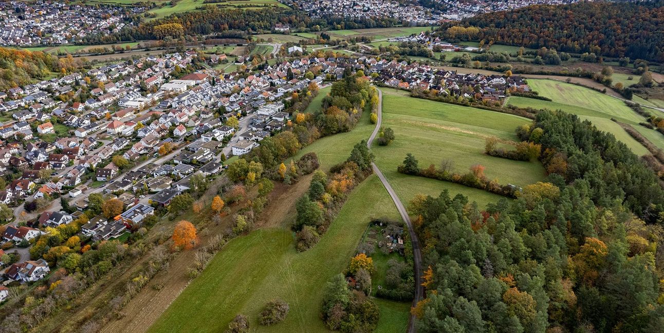 Für die Grundsteuer müssen die Grafenauer ab 1. Januar tiefer in die Tasche greifen. Auf unserem Foto geht der Blick vorne auf Dätzingen und rechts dahinter auf Döffingen.
