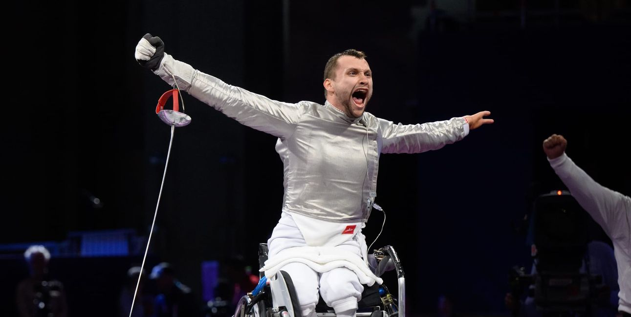 Maurice Schmidt ist im Grand Palais von Paris am Ziel seiner Sportlerträume.Bild: picture alliance/dpa