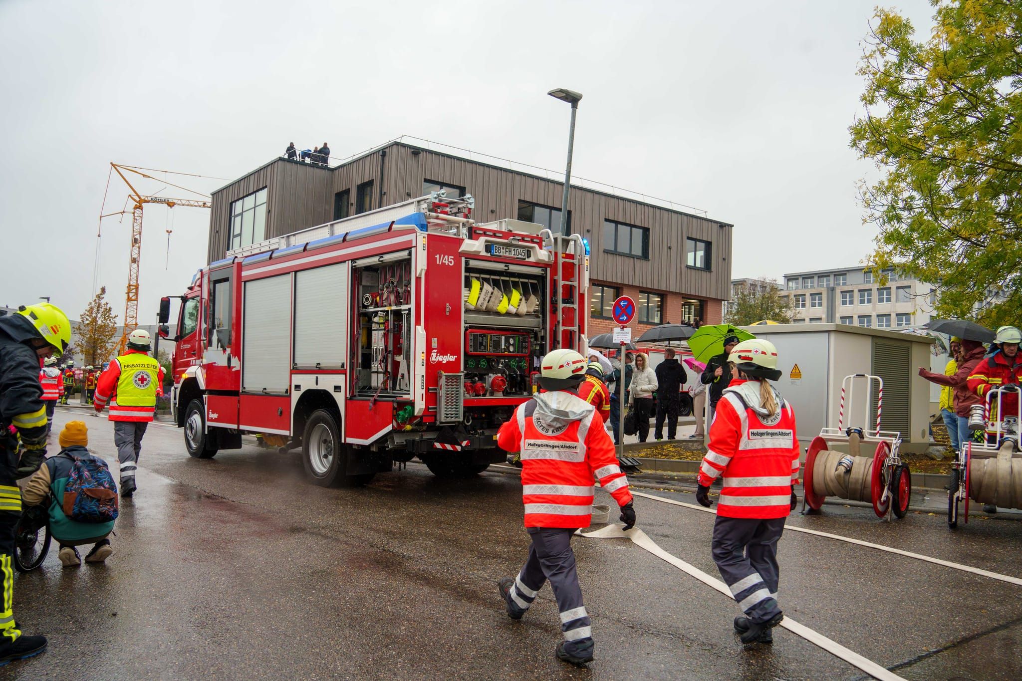 Hauptübung der Feuerwehr Holzgerlingen.