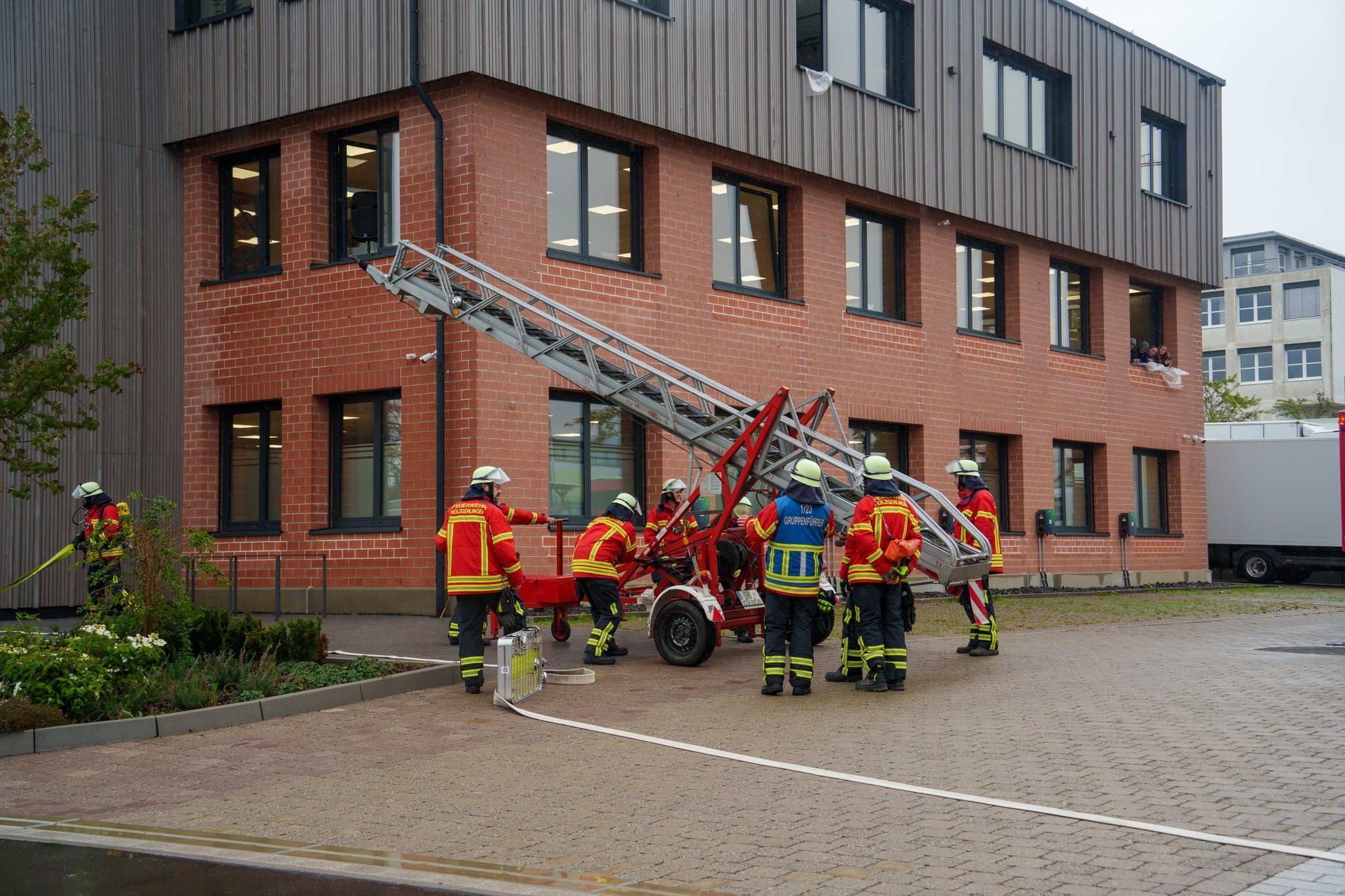 Hauptübung der Feuerwehr Holzgerlingen.