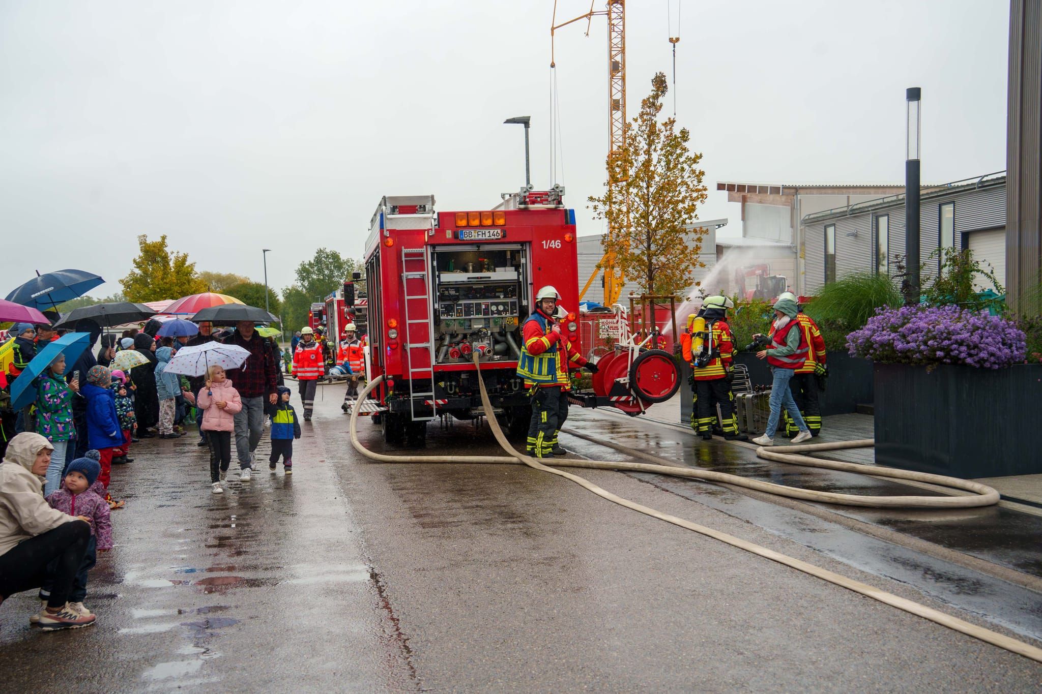 Hauptübung der Feuerwehr Holzgerlingen.
