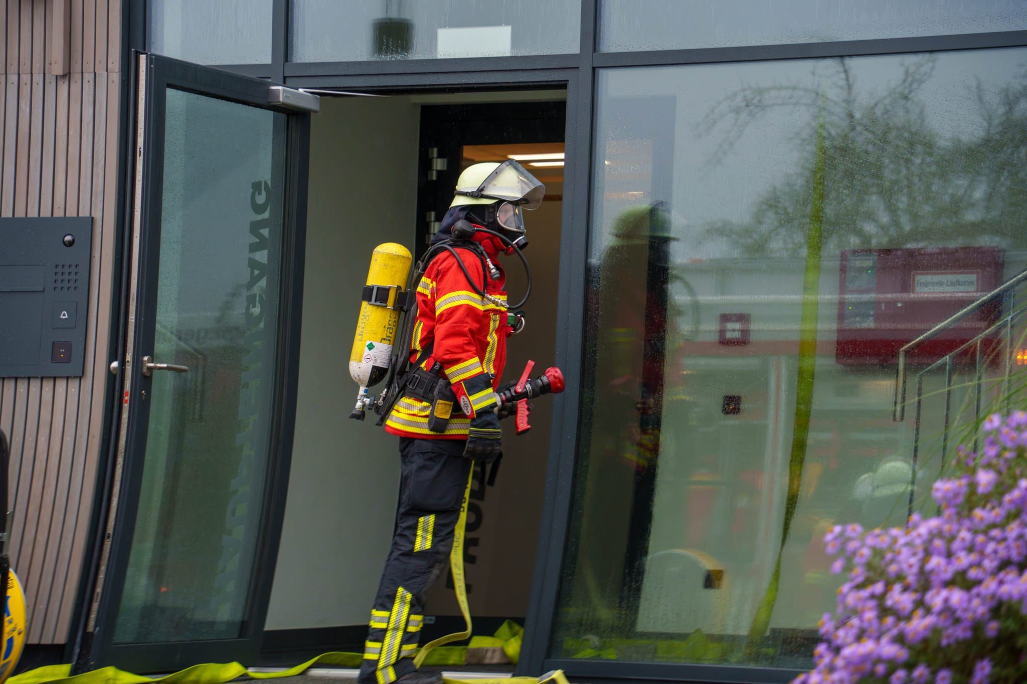 Hauptübung der Feuerwehr Holzgerlingen.