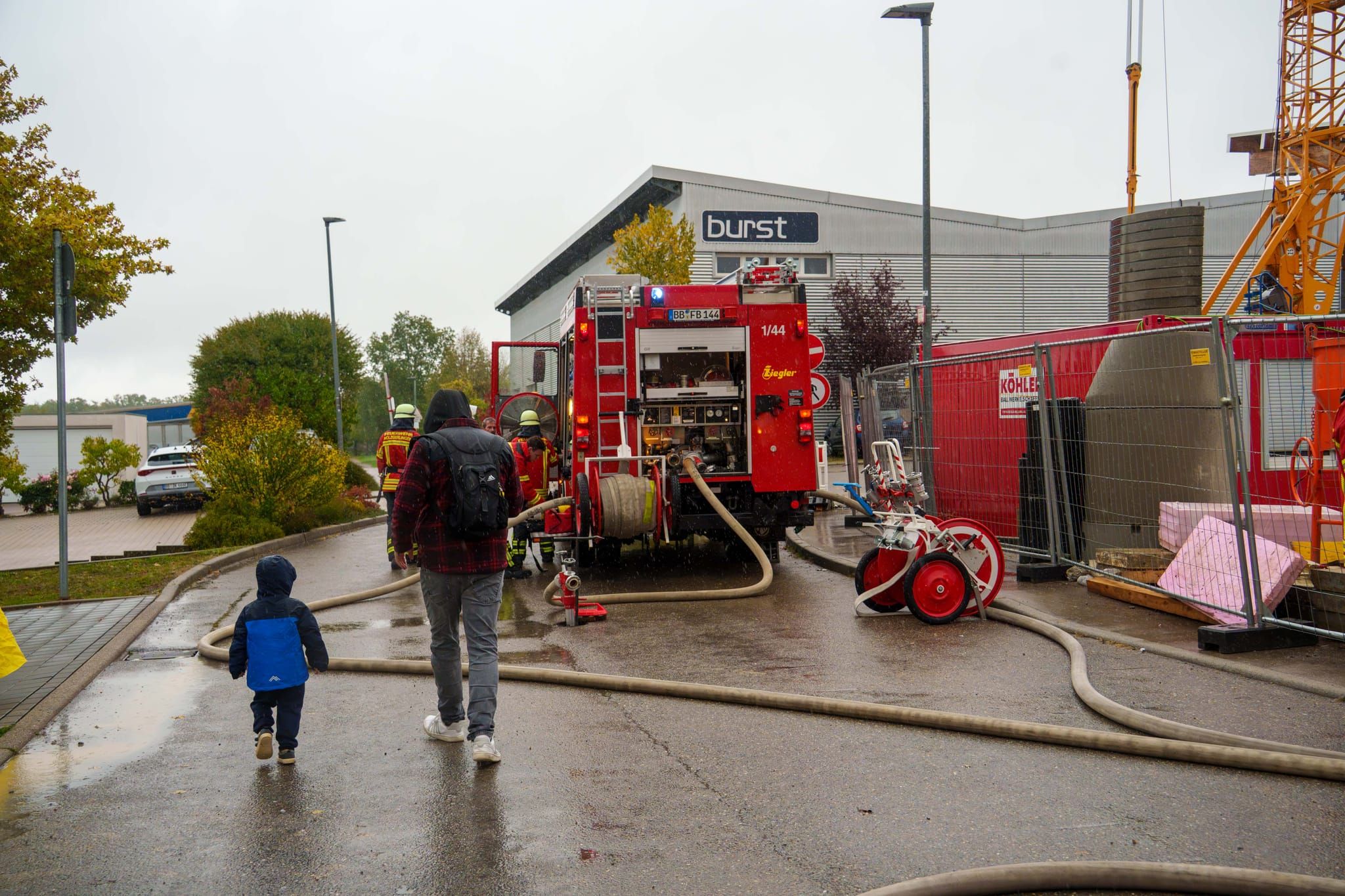 Hauptübung der Feuerwehr Holzgerlingen.