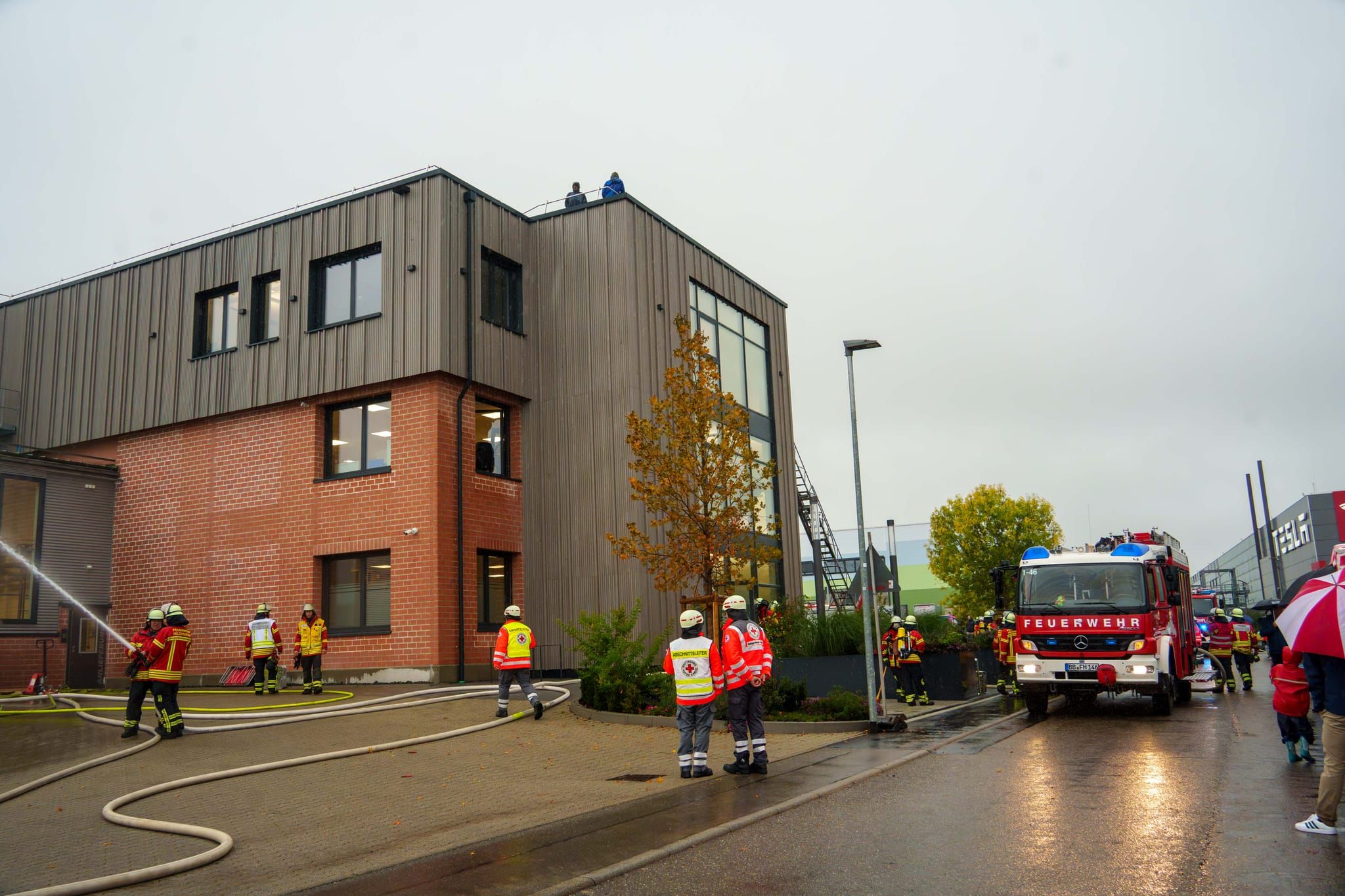 Hauptübung der Feuerwehr Holzgerlingen.