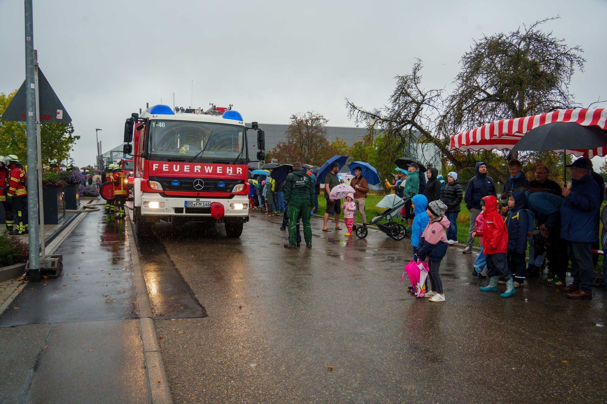 Hauptübung der Feuerwehr Holzgerlingen.