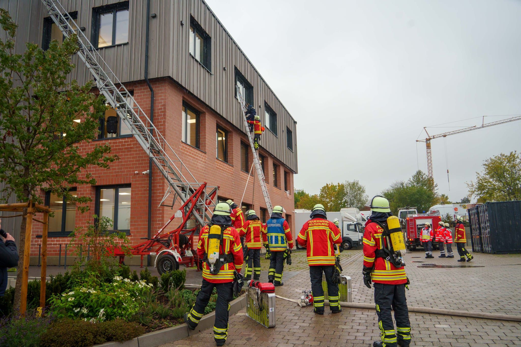 Hauptübung der Feuerwehr Holzgerlingen.
