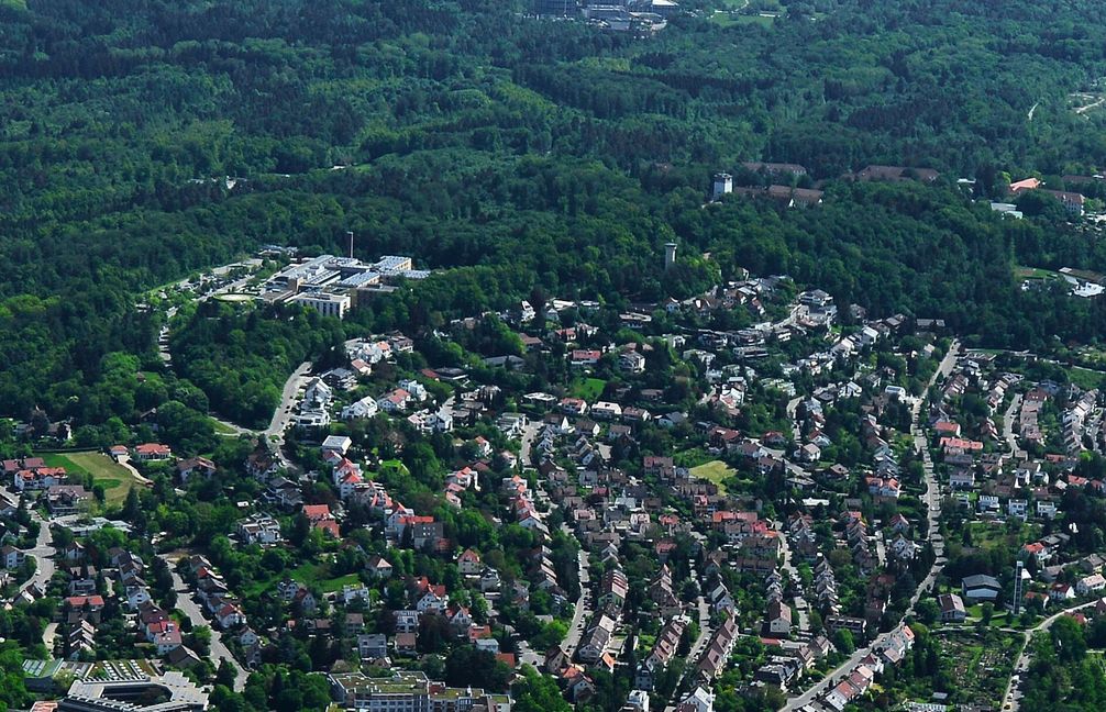 21.05.2016 BB Innenstadt vom See Richtung Ost mit KKH, und amerikanische Kaserne