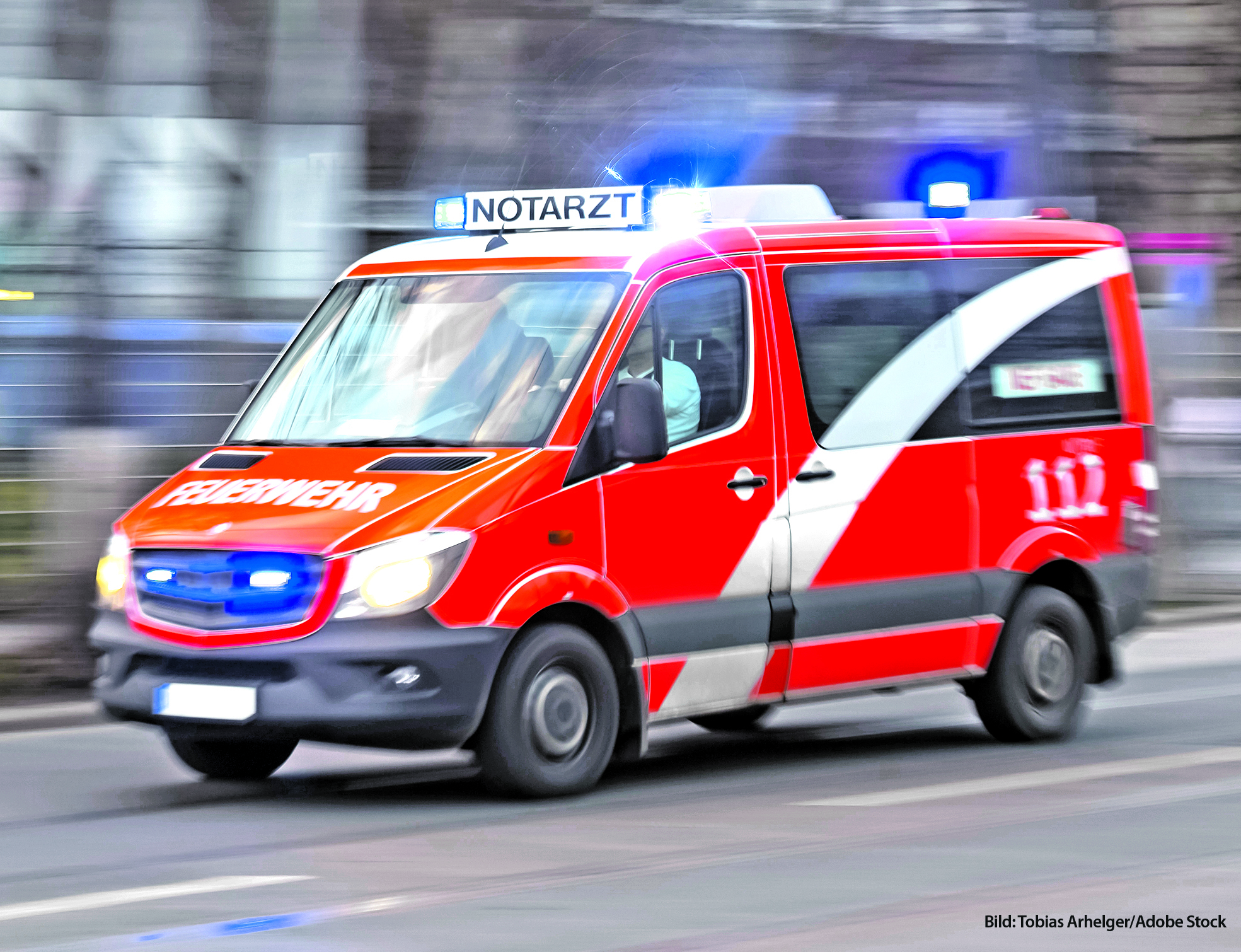 speeding german ambulance