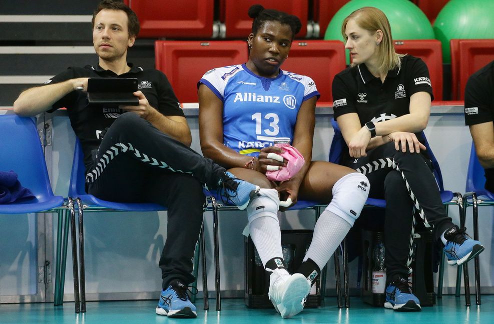 Schmerzlich vermisst: Krystal Rivers, die Kapitänin von Allianz MTV Stuttgart. Foto: Baumann
