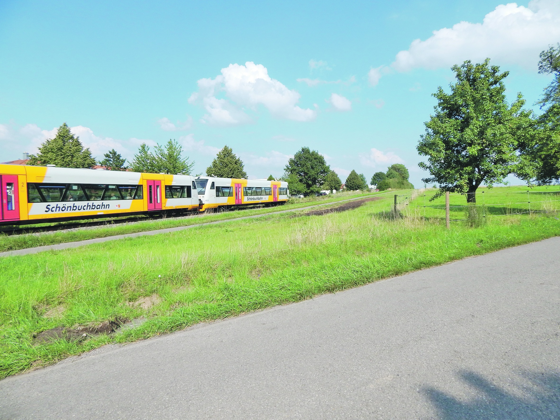 Bald wieder zwischen Holzgerlingen und Dettenhausen unterwegs: die Schönbuchbahn. Bild: z