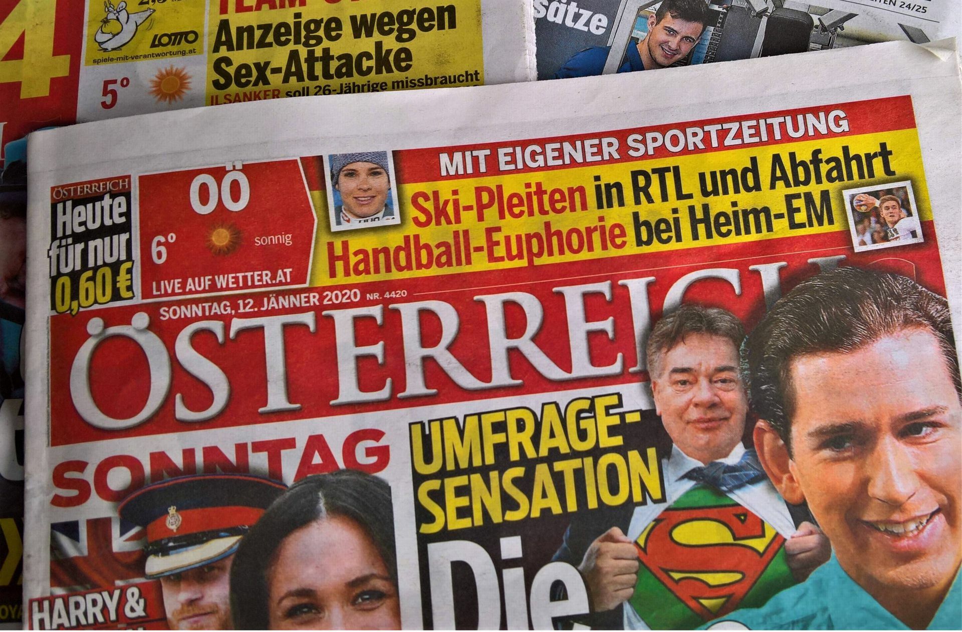Die Tageszeitung „Österreich“ steht wegen mutmaßlich gekaufter Umfragen im Zentrum eines Regierungsskandals.
 Foto: imago/Manfred Segerer