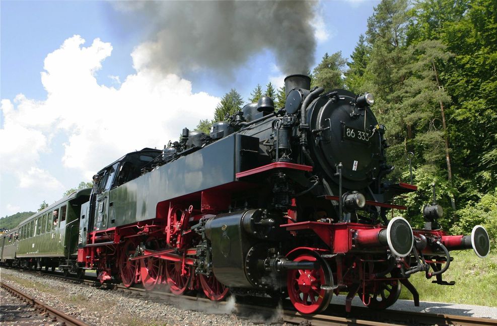 Augenschmaus für Eisenbahnfans: Die Sauschwänzlebahn in Stühlingen-Weizen