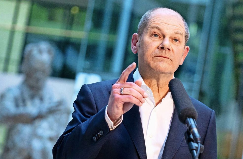 SPD-Kanzlerkandidat Olaf Scholz sieht sich durch die Ergebnisse des Landtagswahlen gestärkt. Foto: dpa/Kay Nietfeld