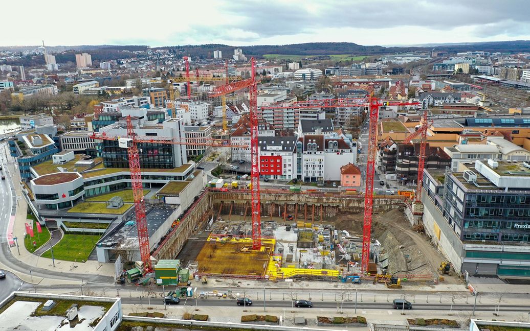 Nicht nur für das "Pulse"-Projekt wird in Böblingen derzeit gebaut. In Böblingen setzen die Stadtentwickler auf Nachverdichtung und eine bessere Innenentwicklung. Bild: Dettenmeyer
