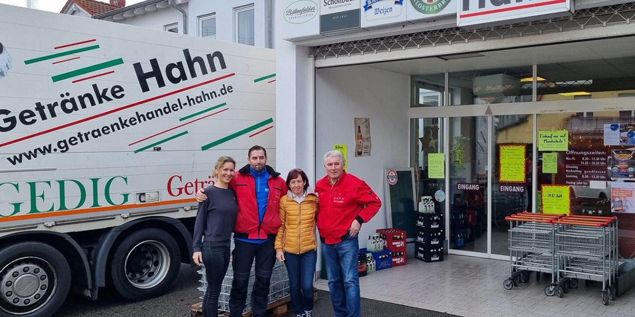 Getränke Hahn schließt: In Dagersheim endet eine Ära. Am 31. Dezember öffnet der Laden des Familienbetriebs zum letzten Mal. Bild: Hamann
