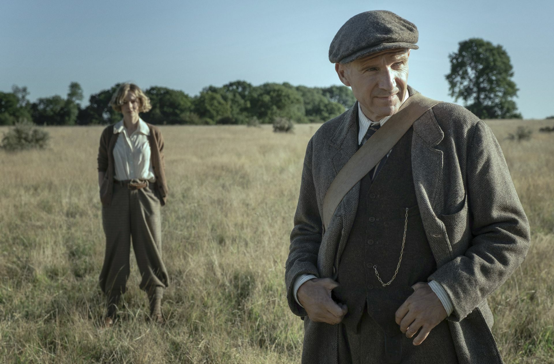„Die Ausgrabung“: Carey Mulligan und Ralph Fiennes Foto: Netflix/Larry Horricks