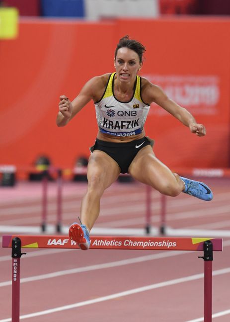 Doha, IAAF, Leichtathletik, athletics, Track and Field, World athletics Championships 2019  Doha, Leichtathletik WM 2019 Doha, 27.09-06.10.2019,
Khalifa International Stadium Doha,  Carolina Krafzik Deutschland 400m Hürden Frauen Semifinale  , Fotocopyright Gladys Chai von  der Laage