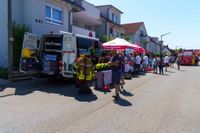 Impressionen von der Blaulichtmeile beim Jubiläumswochenende der Freiwilligen Feuerwehr Maichingen.