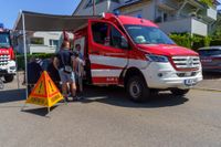 Impressionen von der Blaulichtmeile beim Jubiläumswochenende der Freiwilligen Feuerwehr Maichingen.