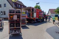 Impressionen von der Blaulichtmeile beim Jubiläumswochenende der Freiwilligen Feuerwehr Maichingen.