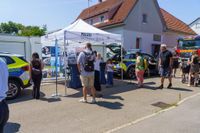 Impressionen von der Blaulichtmeile beim Jubiläumswochenende der Freiwilligen Feuerwehr Maichingen.
