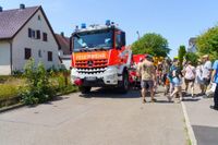 Impressionen von der Blaulichtmeile beim Jubiläumswochenende der Freiwilligen Feuerwehr Maichingen.