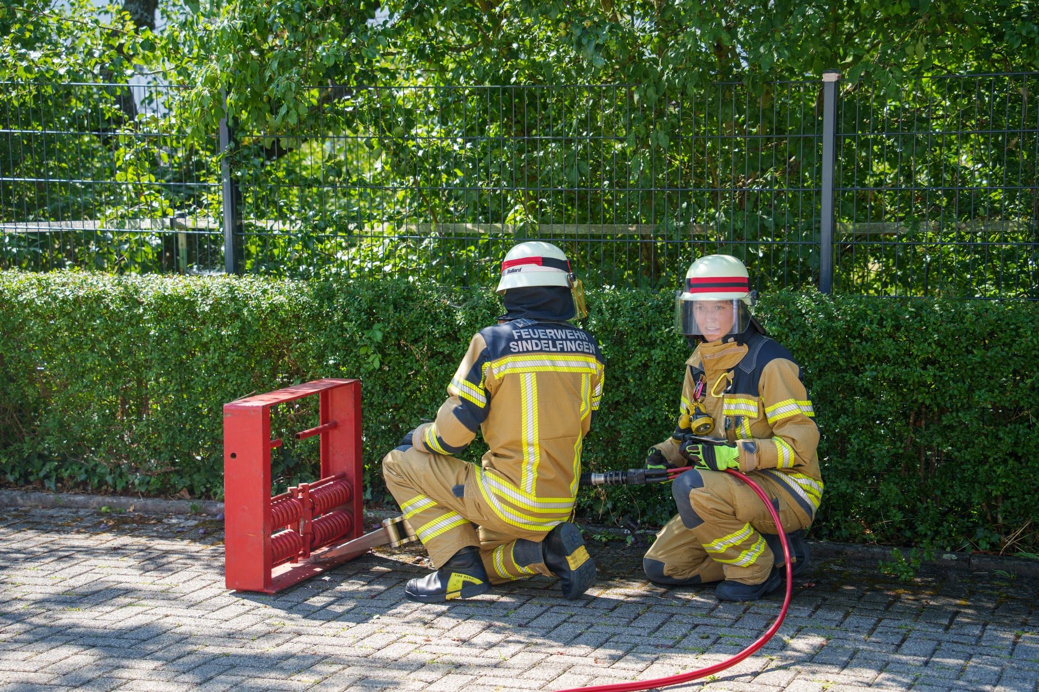 Impressionen von der Blaulichtmeile beim Jubiläumswochenende der Freiwilligen Feuerwehr Maichingen.
