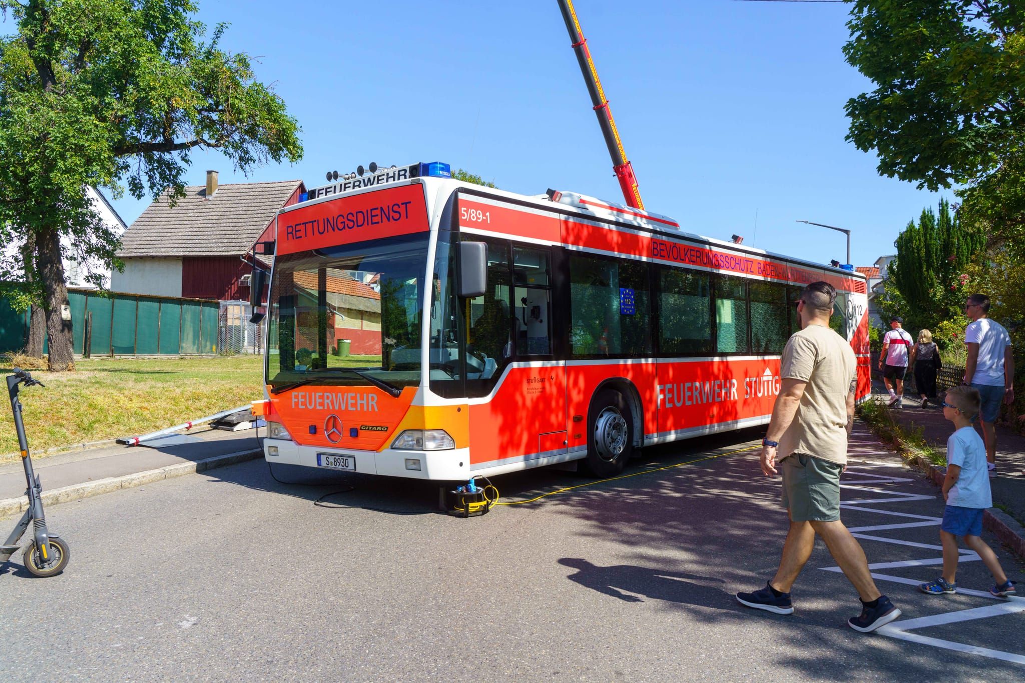 Impressionen von der Blaulichtmeile beim Jubiläumswochenende der Freiwilligen Feuerwehr Maichingen.