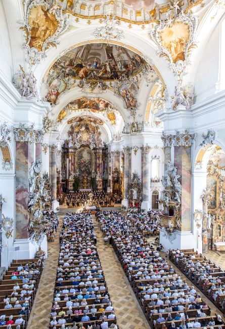 Konzert in der besonderen Atmosphäre der Basilika Ottobeuren.
