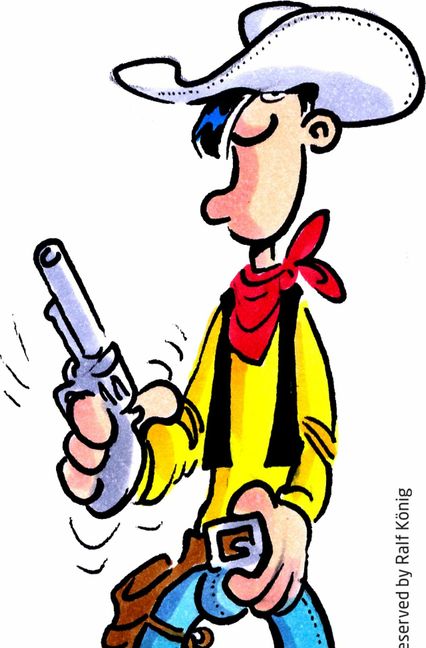 Lucky Luke in der Ralf-König-Version. Bild: Lucky Comics 2021