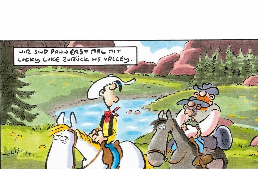 Lucky, Bud und Terrence – Bud ist der Erzähler. Bild: Lucky Comics 2021