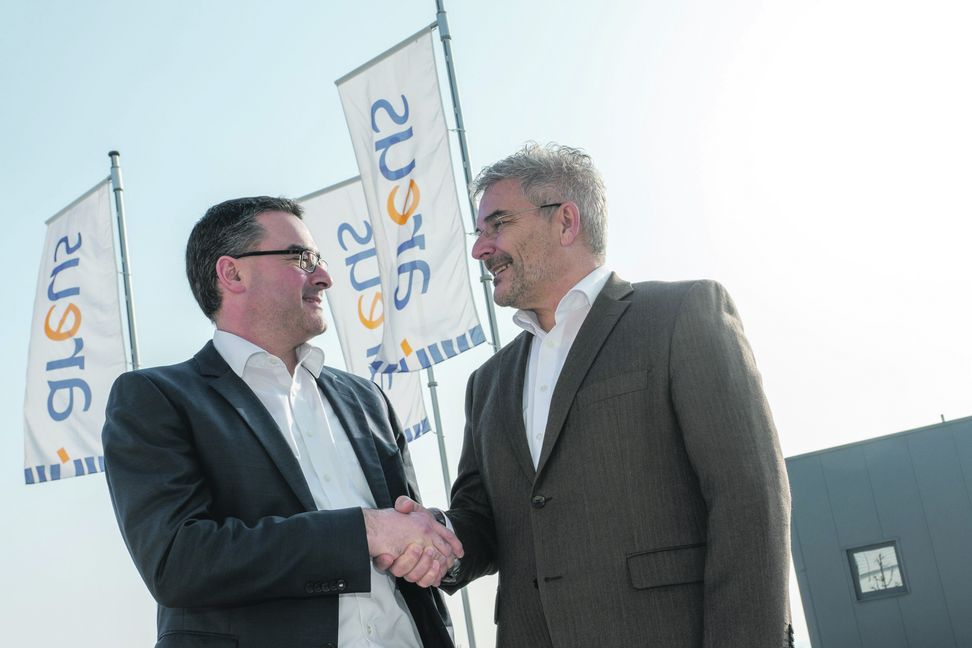 Die Areus-Geschäftsführer: Osama Dengler (links) und Oliver Kraus. Bild: z