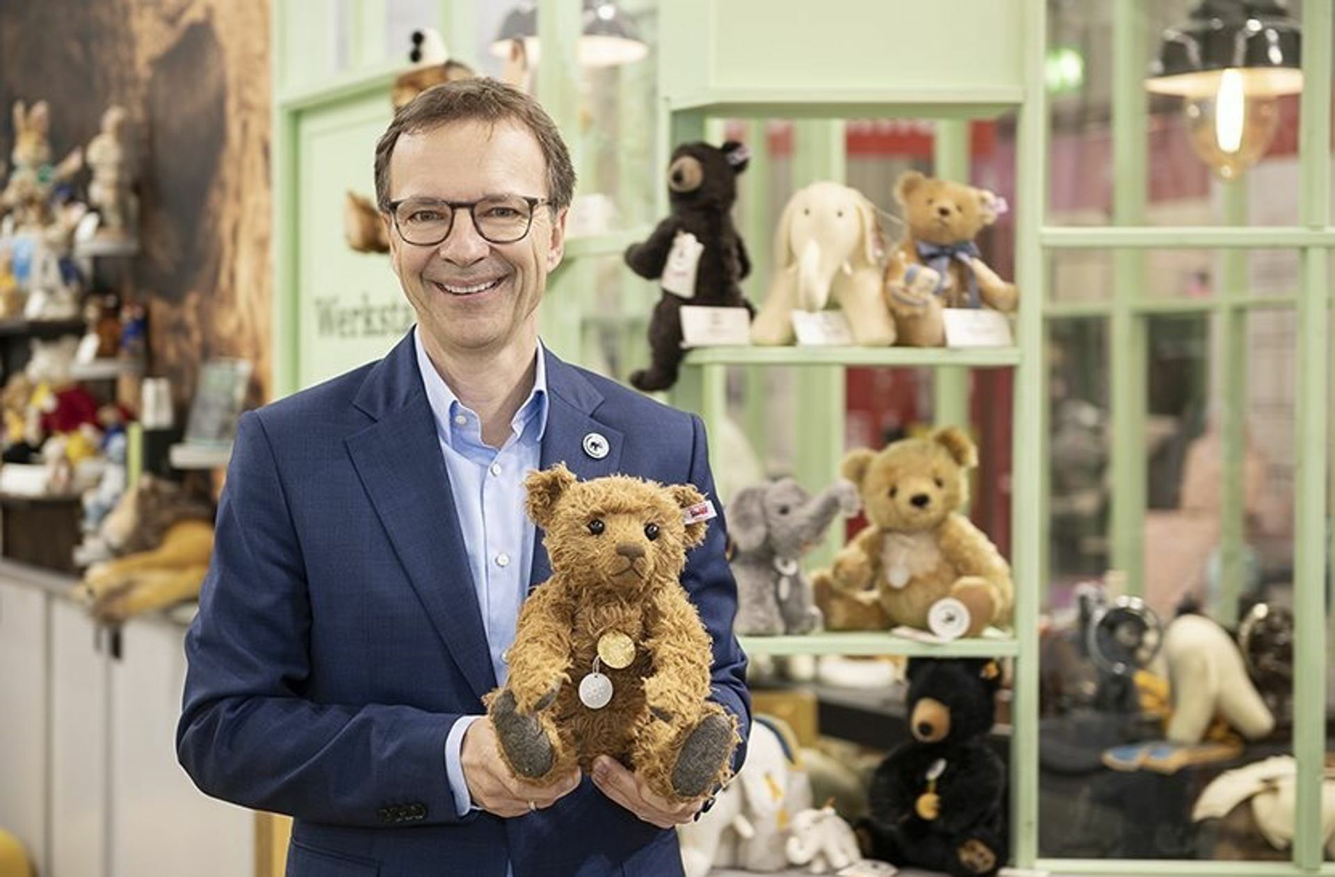 Steiff-Chef Dirk Petermann   sieht  für das Unternehmen enormes Wachstumspotenzial – nicht nur mit Teddybären.