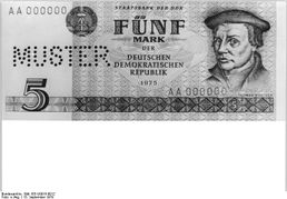 Thomas Müntzer war auf dem 5-Markschein der DDR aufgedruckt. Bild: Bundesarchiv