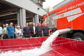 Der Wassertank kann 8000 Liter Wasser fassen.