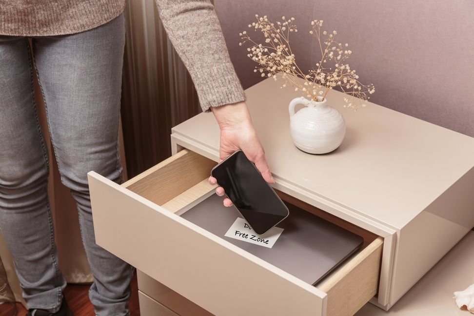 Legen Sie das Handy auch mal weg.