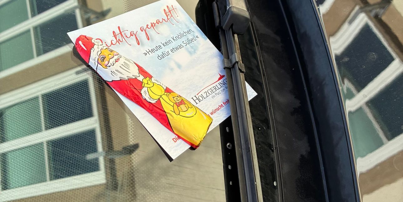 Wer korrekt parkt, wird belohnt.