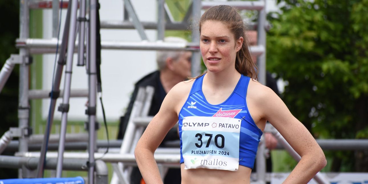Geht mit der sechstschnellsten Zeit über die 400 Meter Hürden an den Start: die Sindelfingerin Lotta Mage. Bild: Schüttke