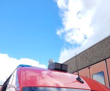 Der Lautsprecherwagen fährt in Böblingen und Dagersheim durch die Straßen. Bild: z