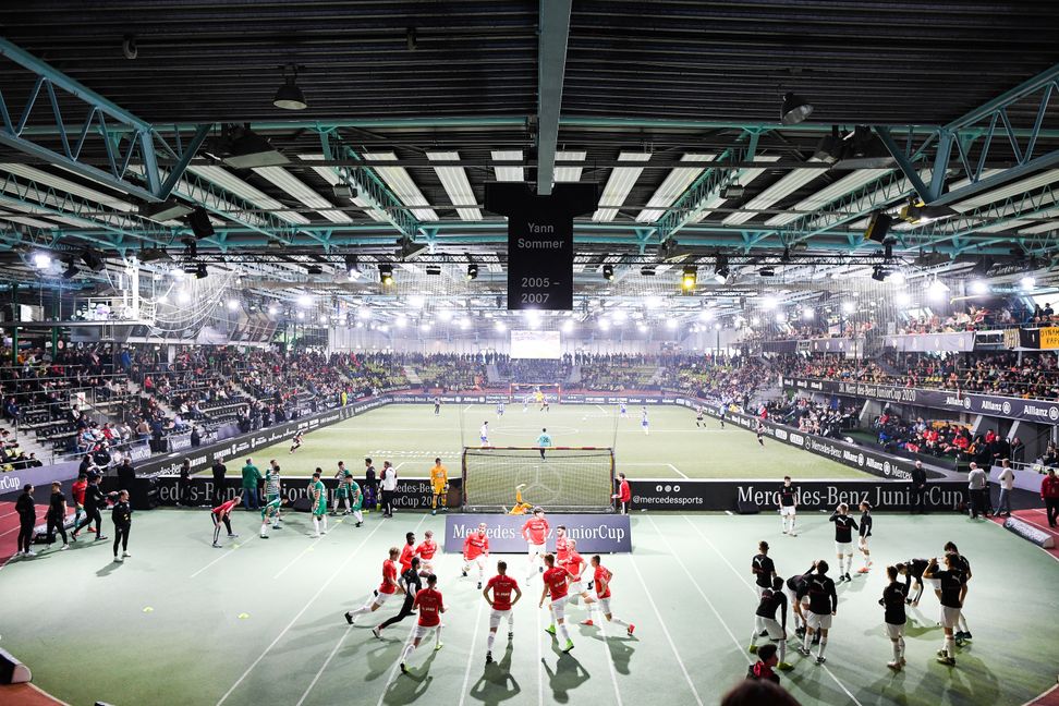 Uebersicht Glaspalast Sindelfingen.
GES/ Fussball/ Mercedes-Benz JuniorCup 2020, 05.01.2020
Football / Soccer:Mercedes-Benz JuniorCup 2020, Sindelfingen, January 5, 2020